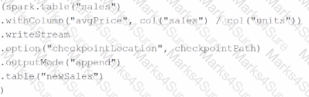 Databricks-Certified-Data-Engineer-Associate Question 1