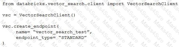 Databricks-Generative-AI-Engineer-Associate Question 13