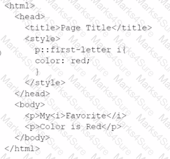 Web-Development-Foundation Question 21